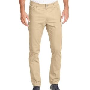 New Izod Slim Straight‎ Pants khaki 38 X 32
